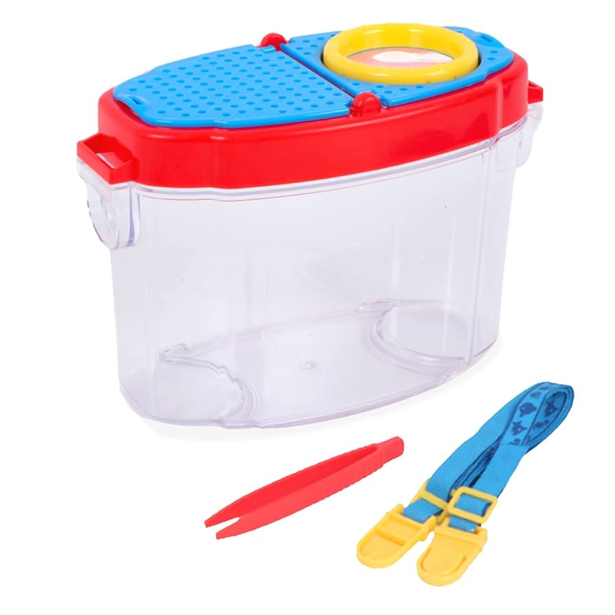 Amazon | [おだ商店] 虫かご ストラップ付 14×7×10cm (レッド